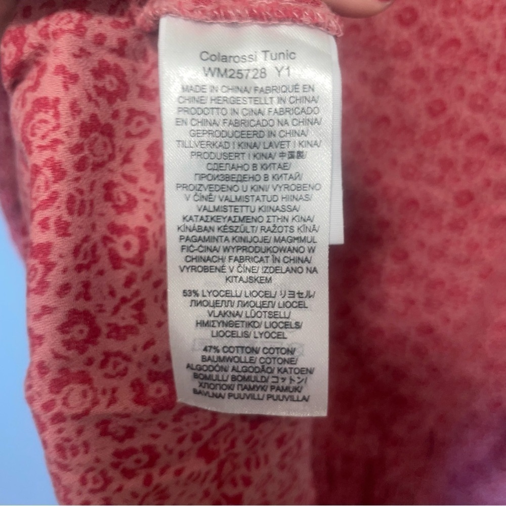 Seasalt Cornwall Colarossi Tunic Pink Floral Blouse Size 12 - Picture 7 of 7